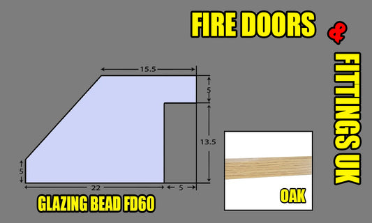 Fire Door Glazing Bead FD60 2m