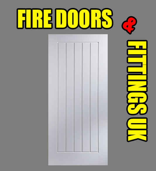 5 Panel Vertical FD30 Fire Door